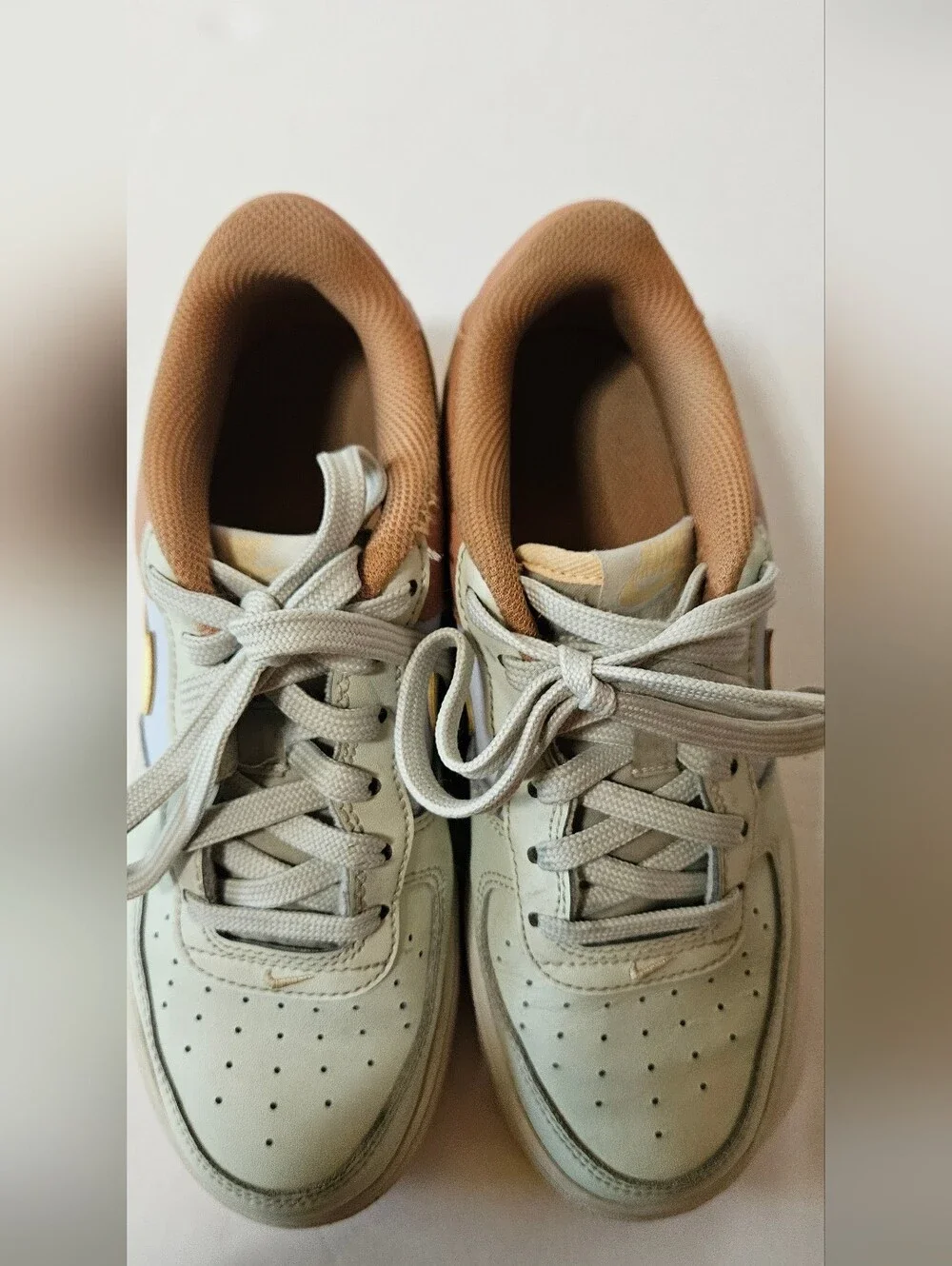 Nike Air Force 1 Low 'Sea Glass Amber Brown Kids Size 4